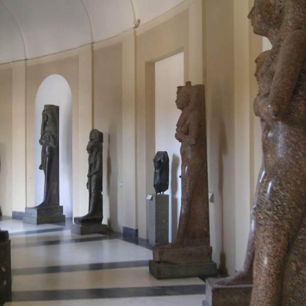 Una sala del Museo Pio-Clementino nei Musei Vaticani a Roma